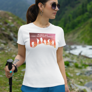 kaos puncak rinjani putih